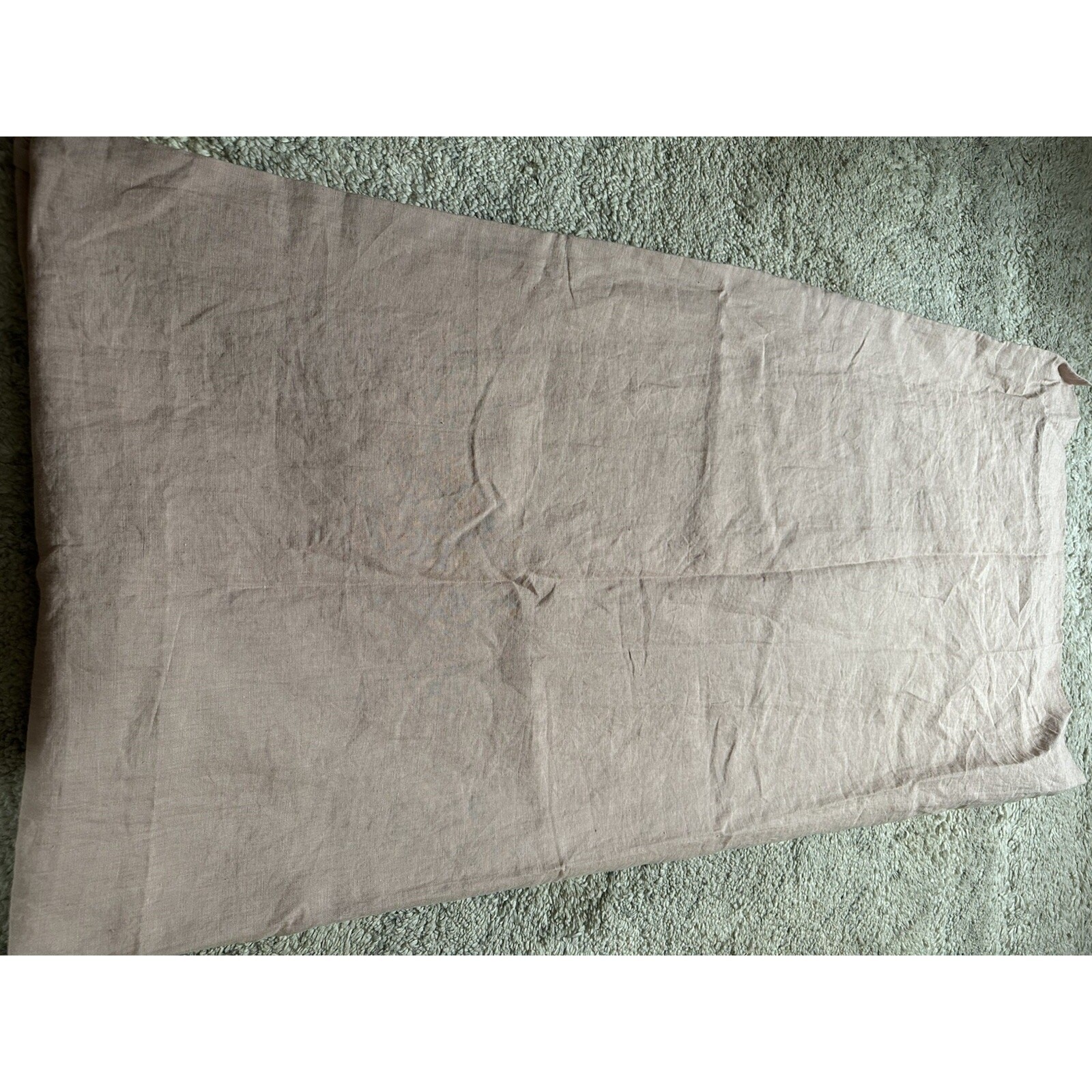 Pottery Barn Belgian Flax Linen 1 Single Drape Soft Lined 50×96” One Peach Blush