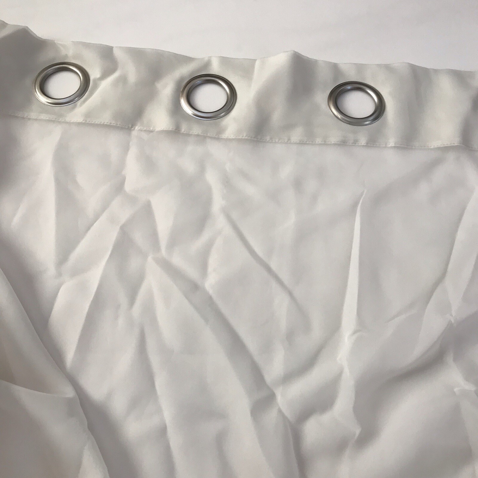 2 Cream Sheer Panel Martha Stewart Curtain Drapes Window Grommet 49×83” Eyelet