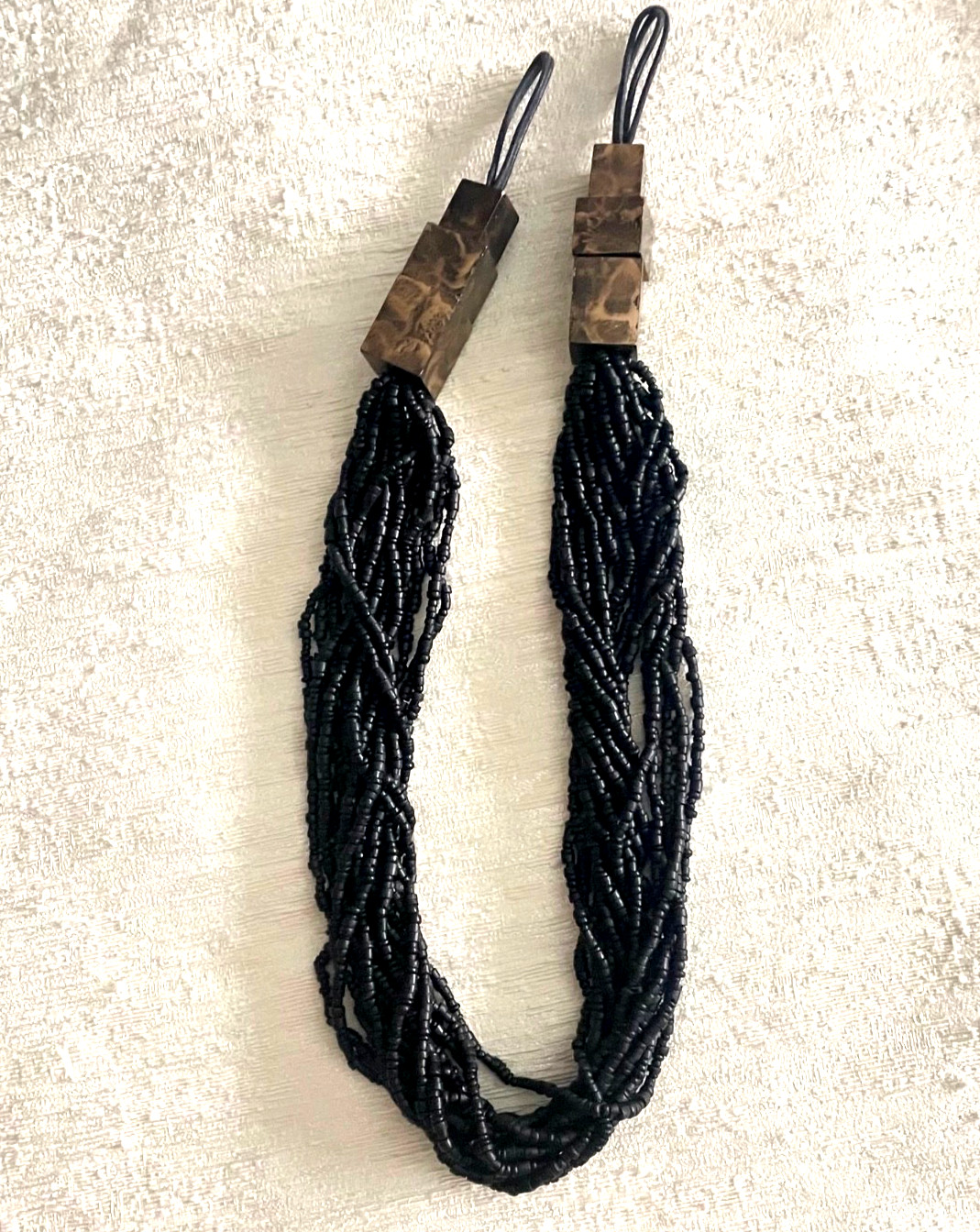 SAMUEL & SONS Custom Order Beaded Tie Back Curtain Rope Holder Art Deco