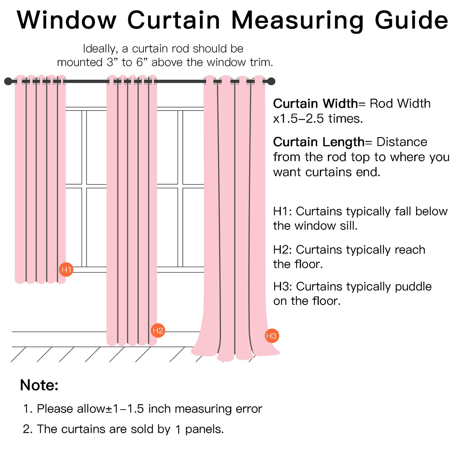 Light Purple Curtains for Bedroom, Girls Room Blackout Curtains, Kids Room Da…
