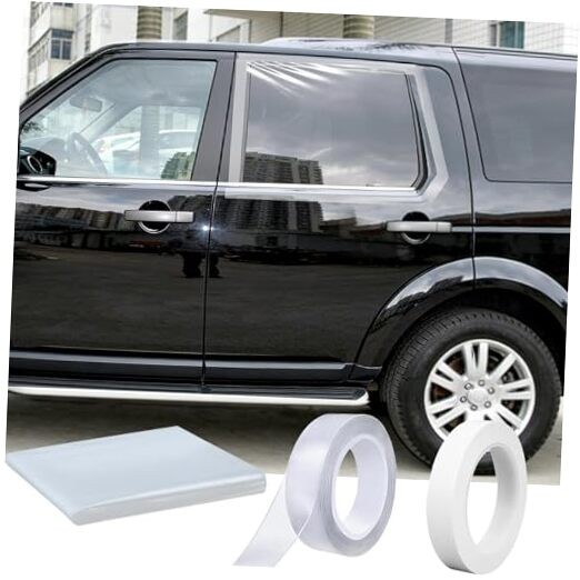 Temporary Car Window Cover for Broken Glass, 78.7×39.4 in Waterproof Plastic