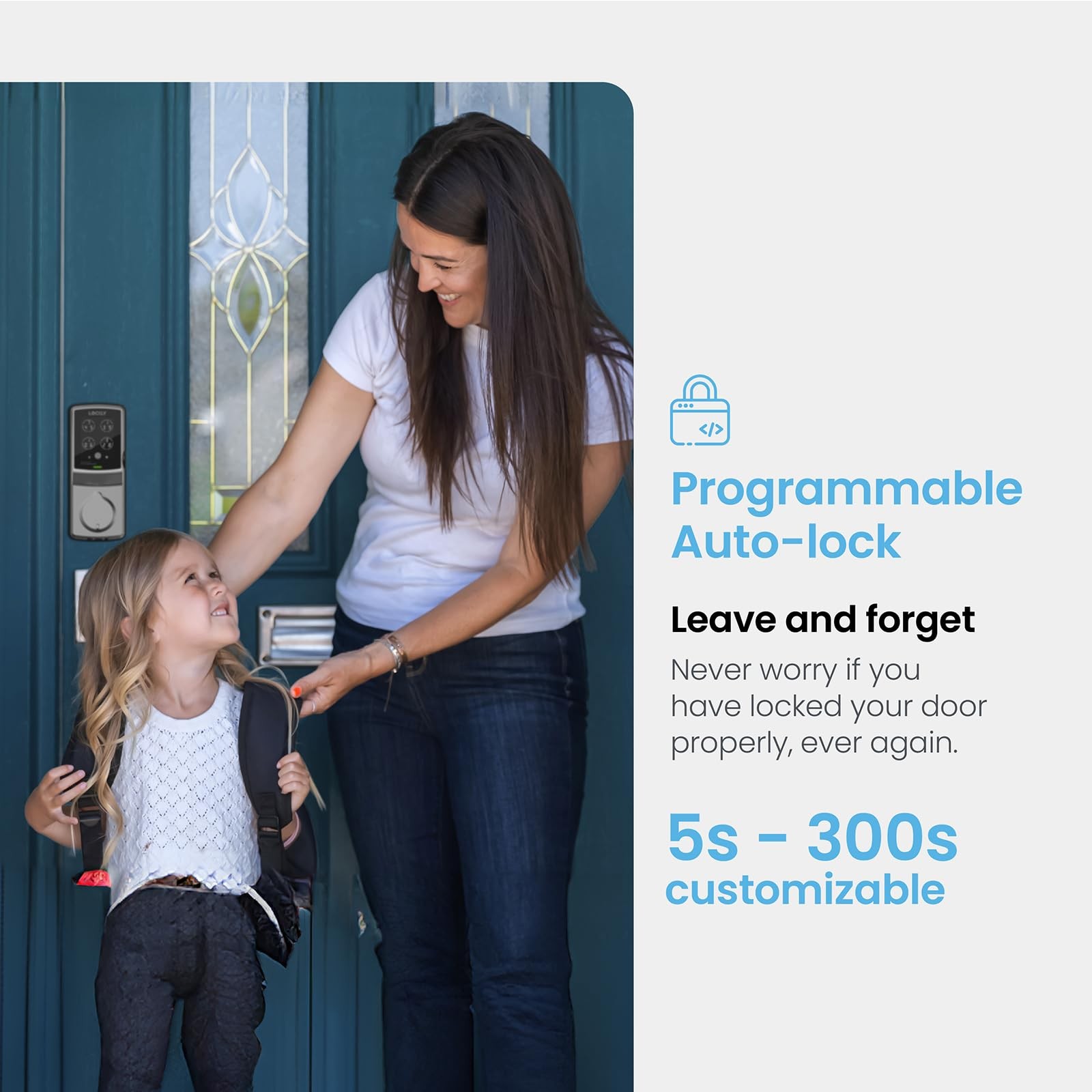 Lockly Secure Plus Bluetooth Smart Door Keyless Entry Pin Genie Digital Keypad