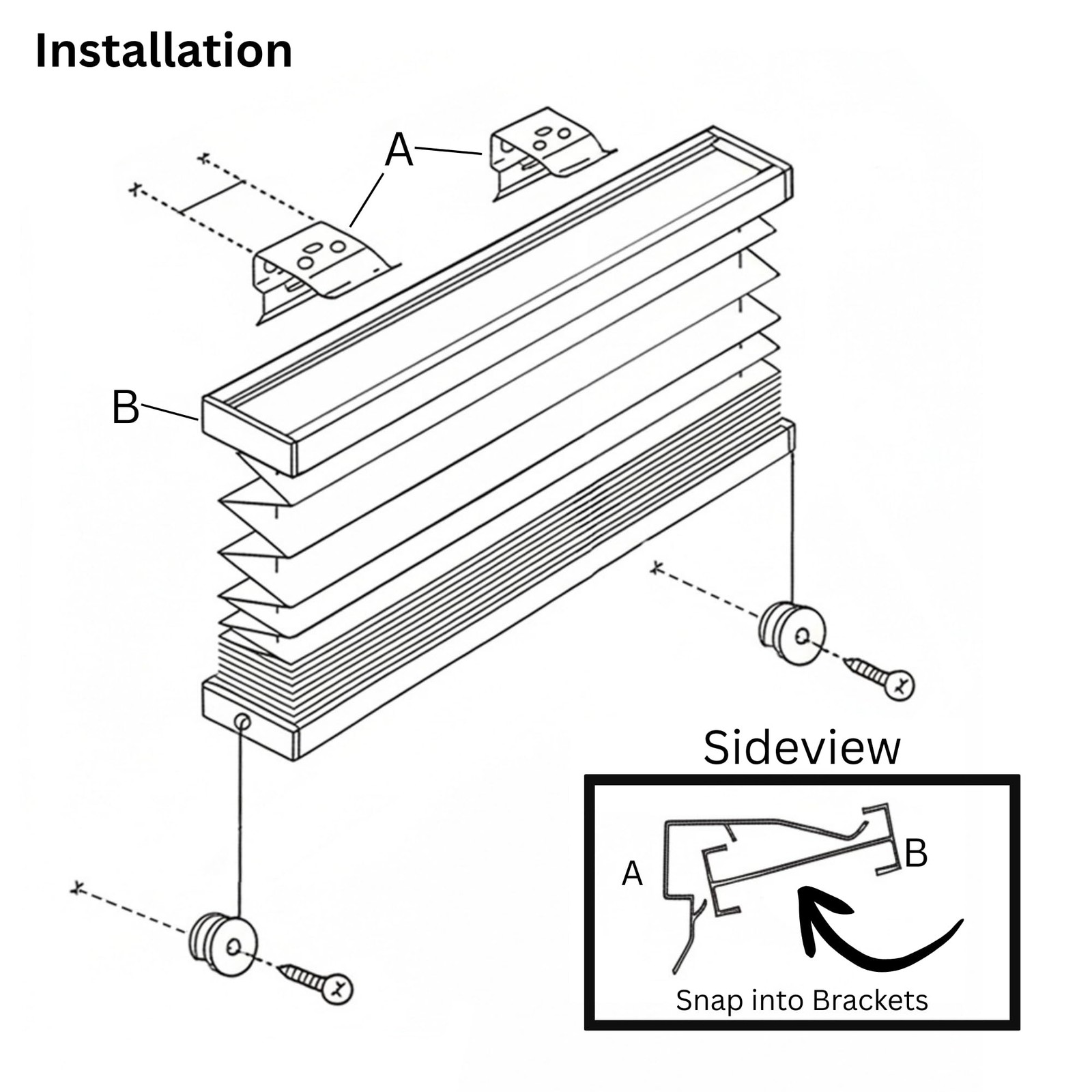 RV Blackout Shades Cordless Camper Windows Pull Down Curtains 14×24 Inch