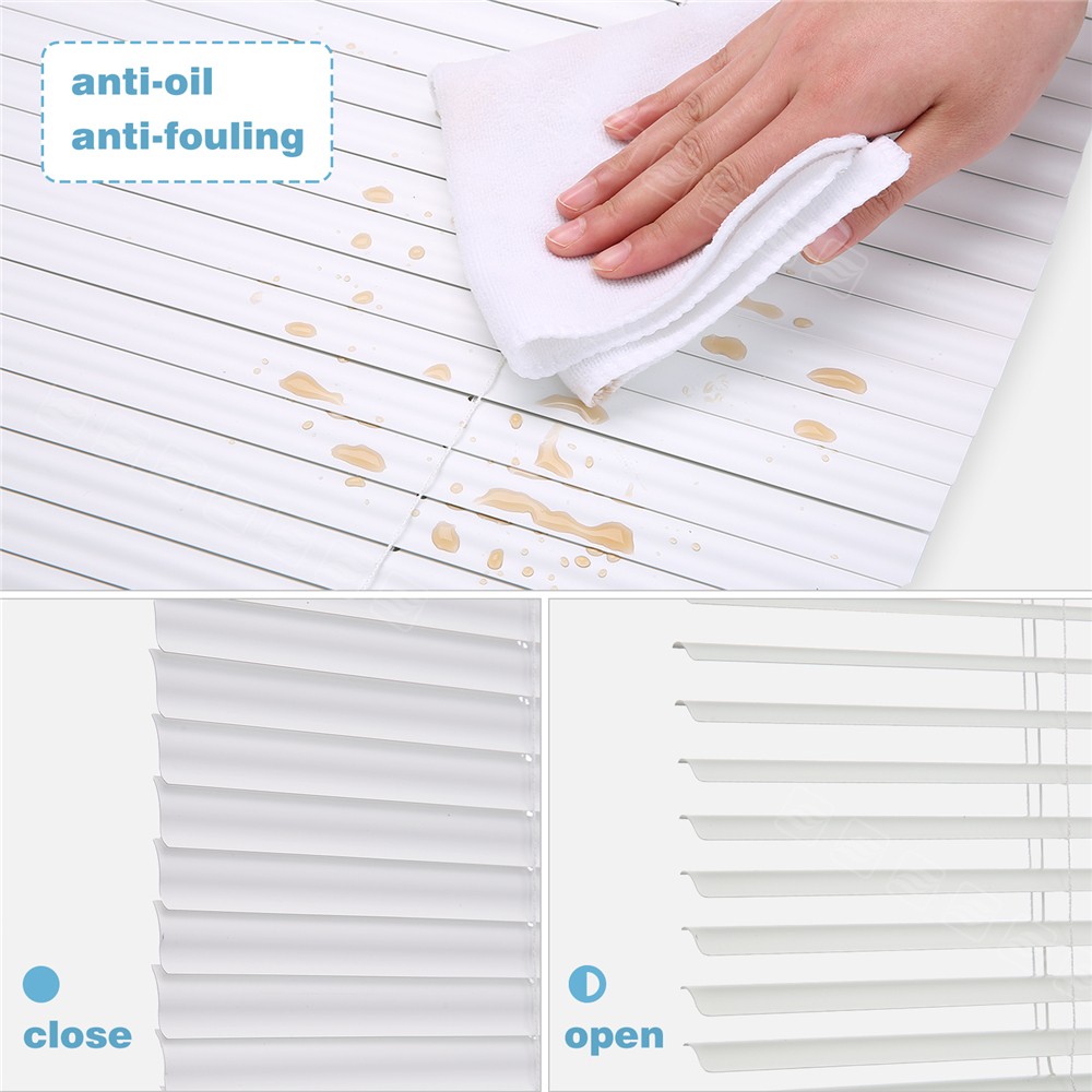 CUSTOM CUT Corded Mini Blind Window Blinds 1” Vinyl Horizontal Blinds-3colors