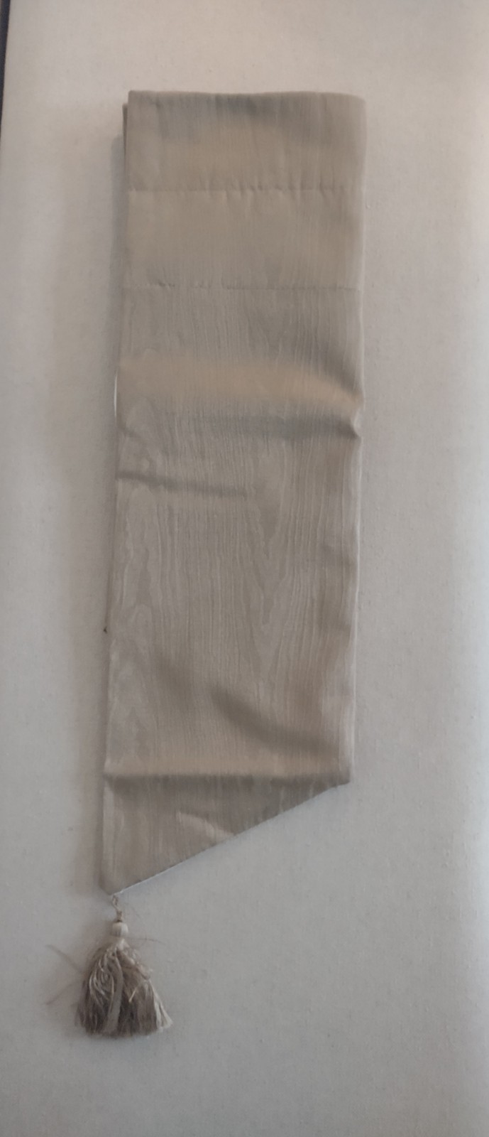 Waverly Home Classics MOIRE Ascot Valance Khaki 52″ x 20″ ~ NEW
