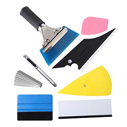 17-in-1 Car Window Film Tinting Tools Kit, Auto Vinyl Wrap Squeegee Set, Glass