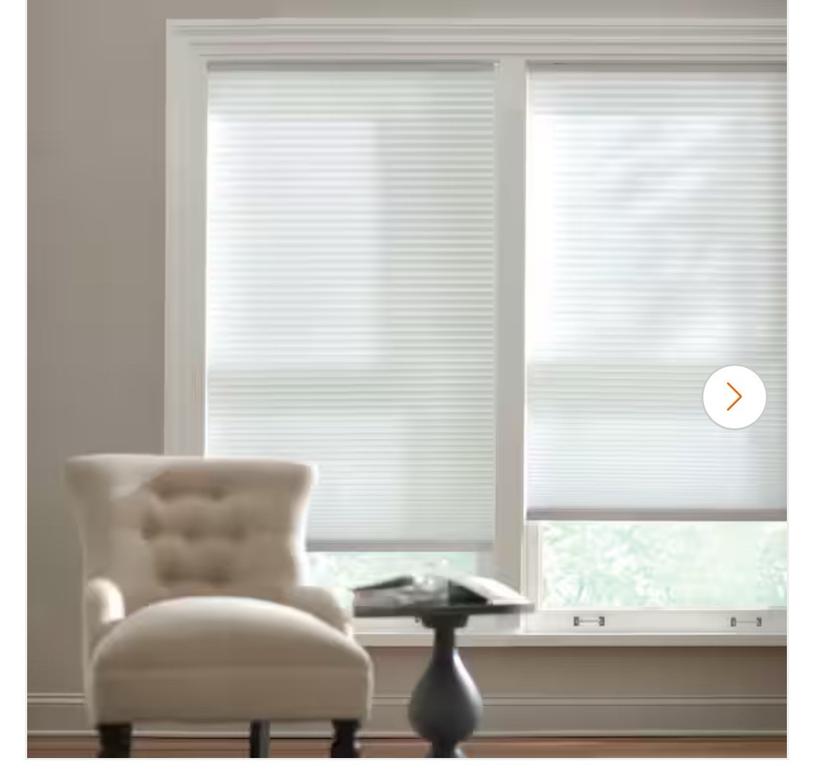 NEW Home Decorators Cordless Light Filtering Cellular Shade 72”x72” Snow Drift