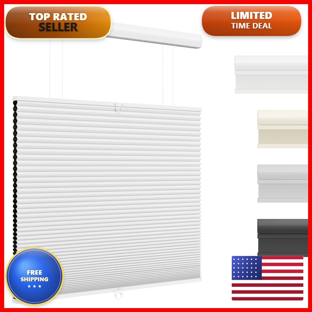 Unishades Top Down Bottom Up Cellular Shades Cordless – Blackout Uni001-Tdbulf