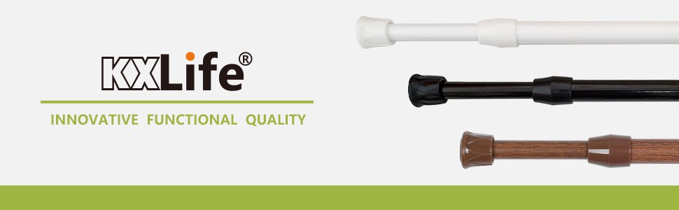 2 Pack Small Spring Tension Curtain Rod 7.5 to 11.5 Inch, Thin Tension Rod No