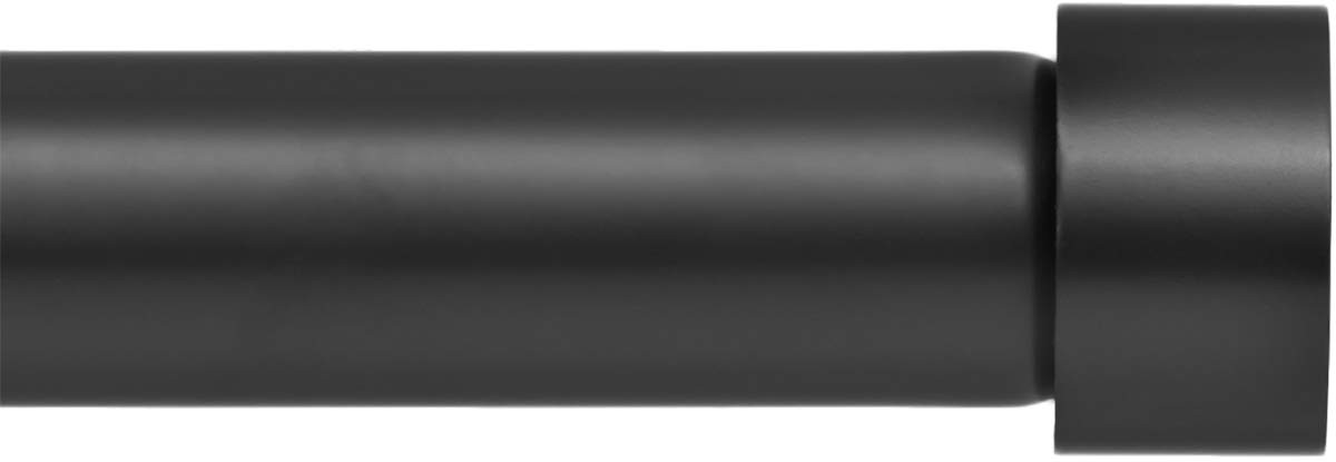 Ivilon Drapery Window Curtain Rod – End Cap Style Design 1 Inch Pole. 48 to 86