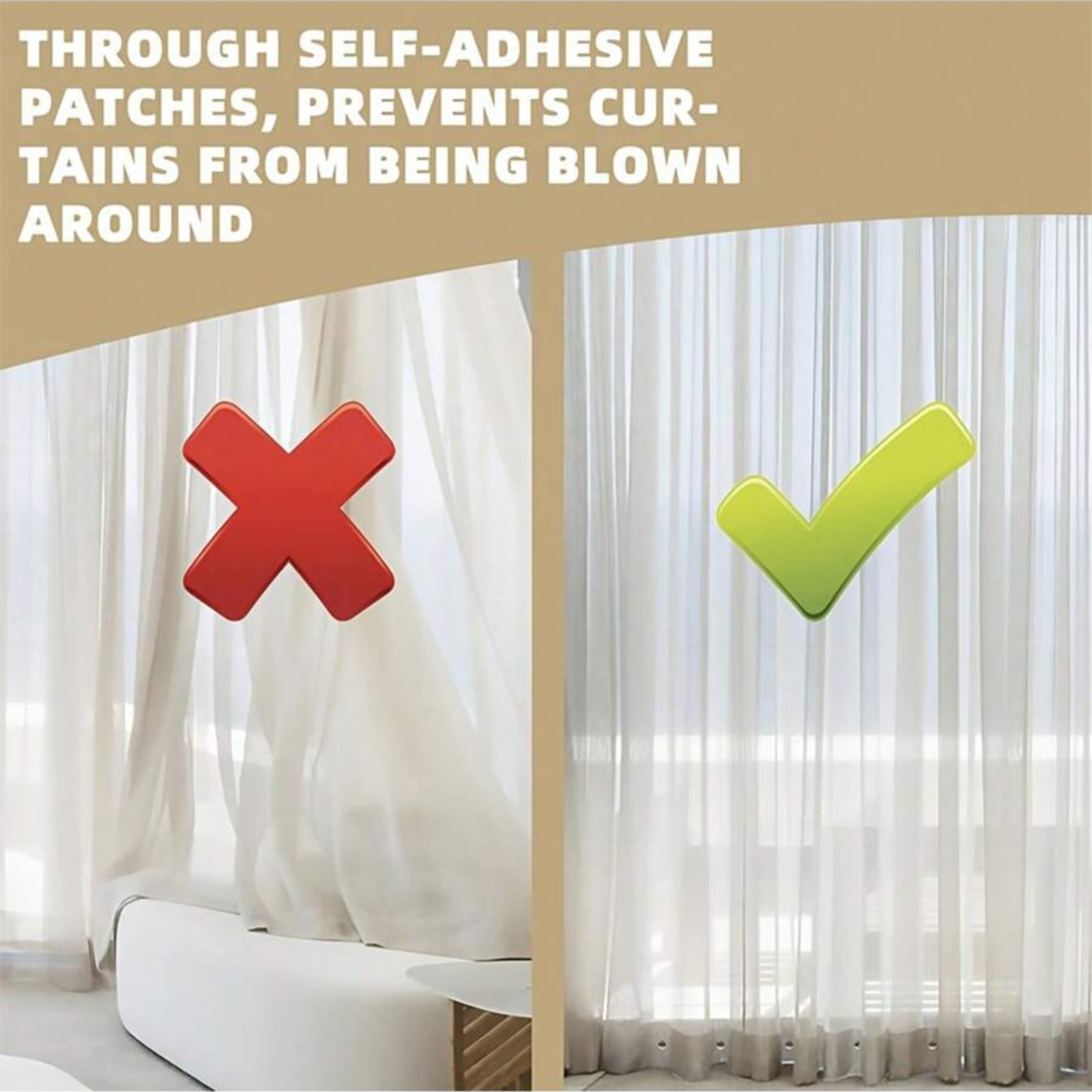 2/6/12 Pcs Magnetic Curtain Clips Weights Holders Buckle Drapery Closure USA