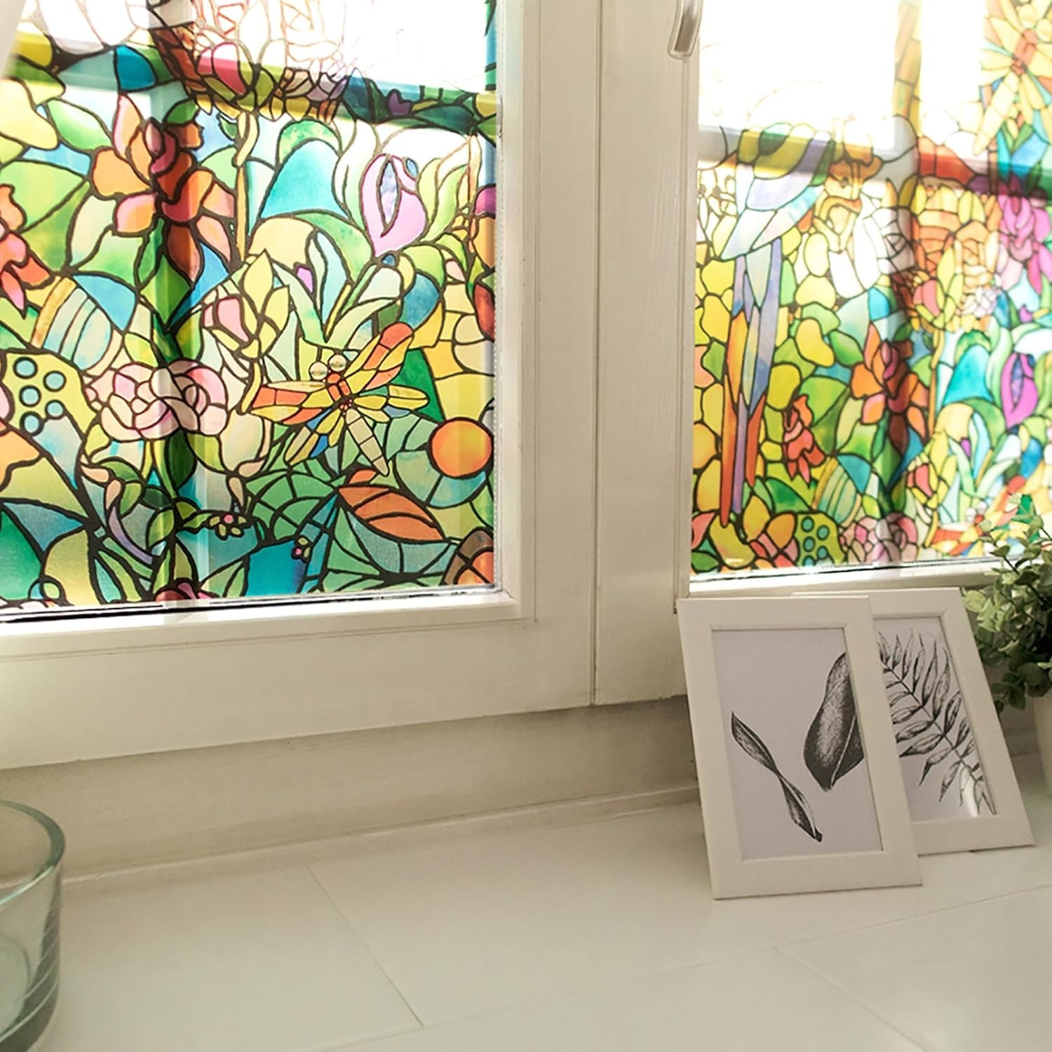 Decorative Self-Adhesive Window Film Set, 3 Rolls, 17″x78″