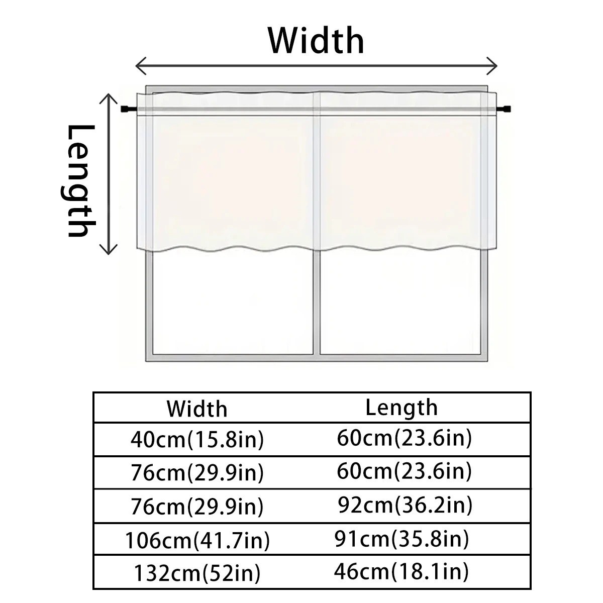 Solid Short Blackout Curtain UV Protection for Kitchen Bathroom Window