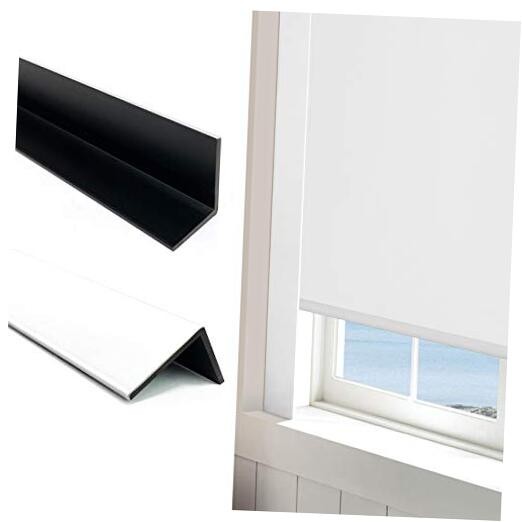 100% Blackout PVC Light Blocking Strips for 58.5″ x 1.2″ x 0.9″ White-2pcs