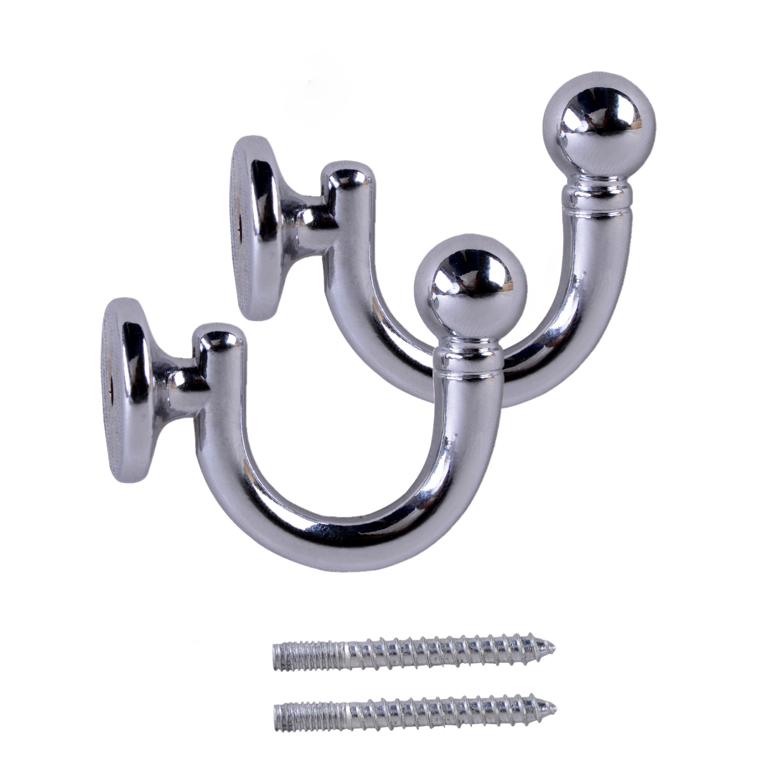 Ample Decor 2 pcs Tie Hook, Curtain Tieback Hooks, Metal Tie Backs for Curtain