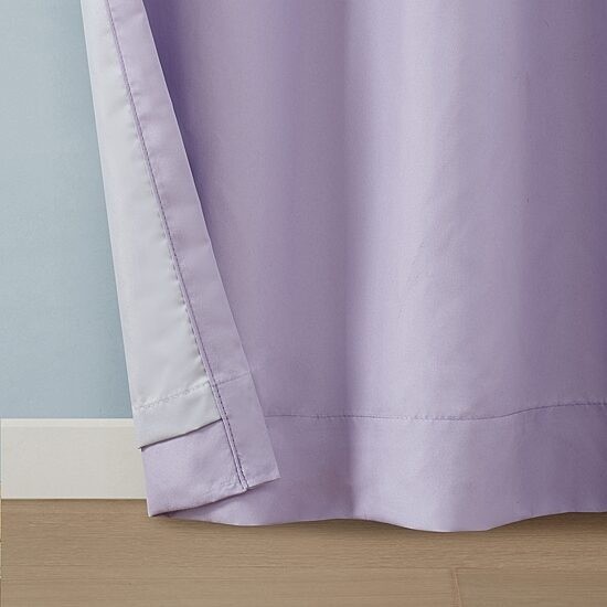 INK+IVY Kids 40″x84″ Holly Pom Pom Blackout Curtain Panel Rod Pocket Back Tab
