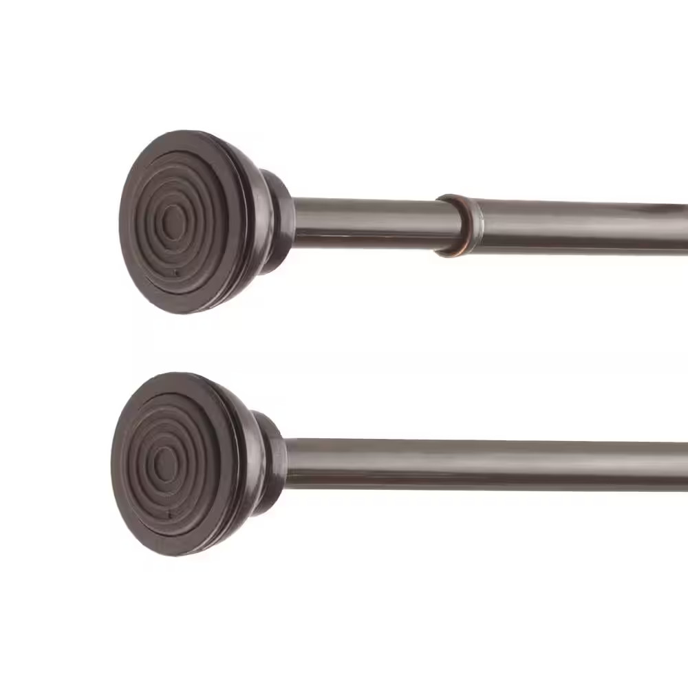 24 In. – 36 In. Tension Curtain Rod in Cocoa