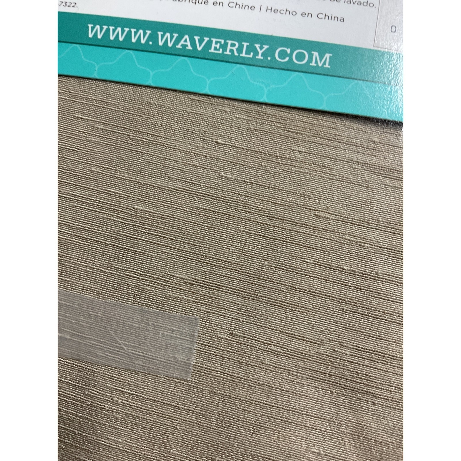 Waverly Serendipity Pinch Pleat Curtain Panel 50 X 63in Linen Color