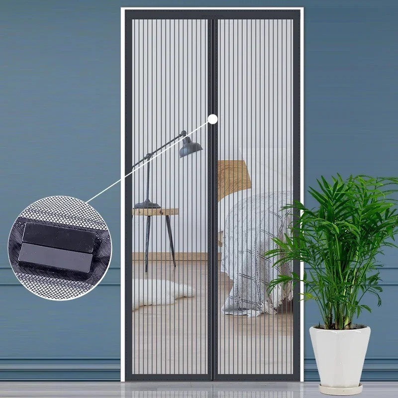 Magic Curtain Door Mesh Magnetic Fastening Mosquito Fly Bug Insect Net Screen