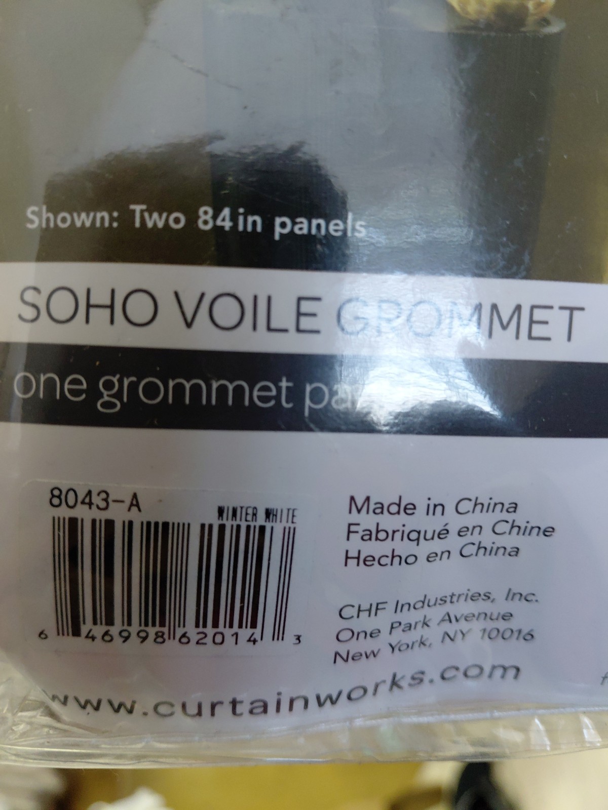 Curtainworks Soho Voile Grommet Panel Curtain White 59in x 95in