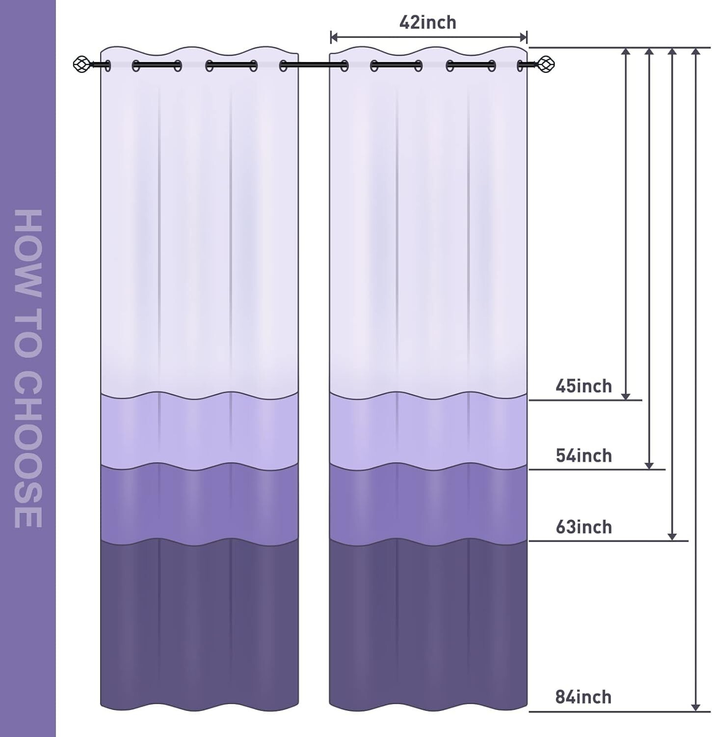 Boho Floral Blackout Curtains Bohemian 42″W x 63″L (Pack of 2) Bohemian2