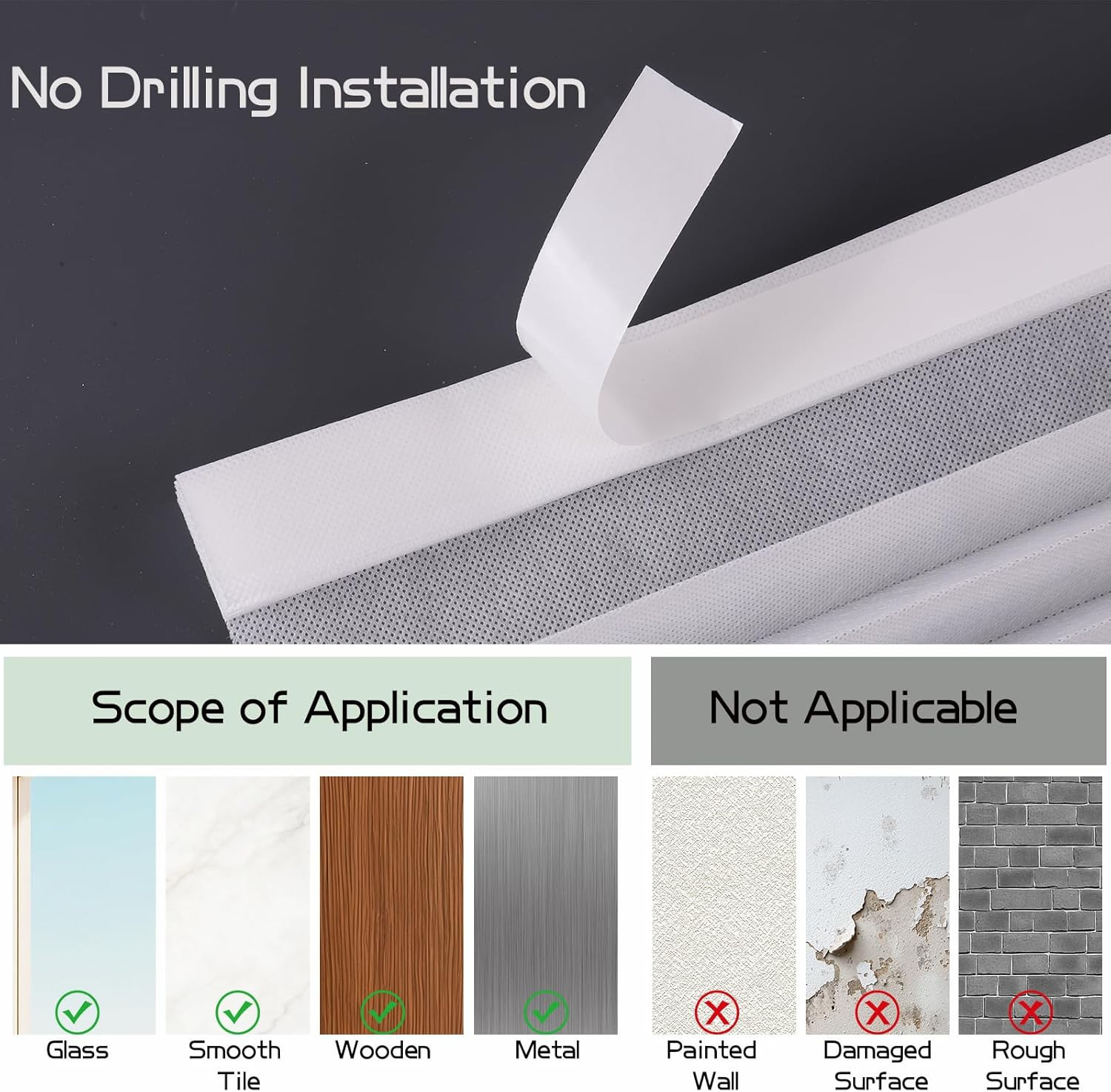 Window Blinds Cordless No Drill Cut to Size Clip on Stick on Self Adhesive Tempo