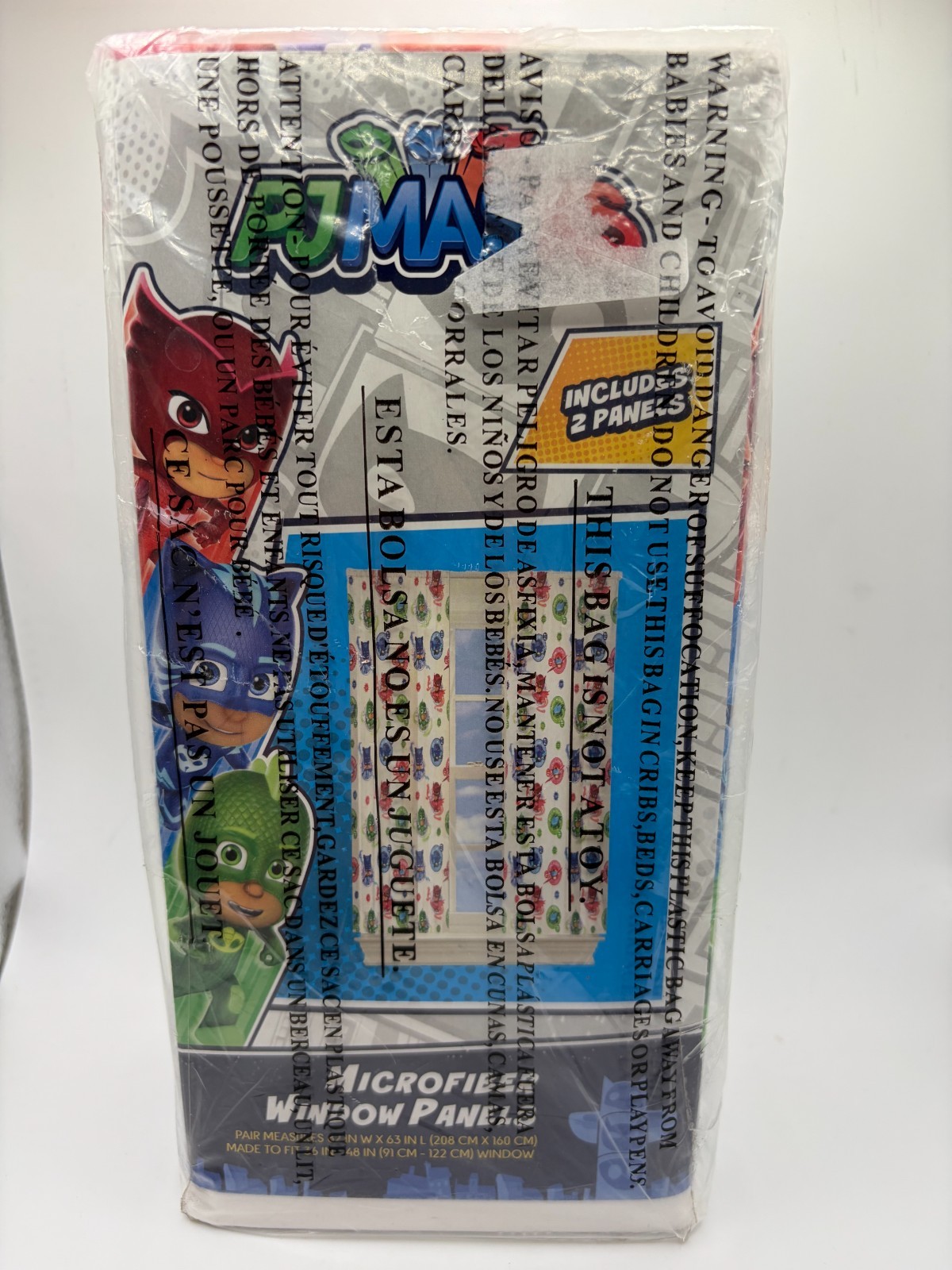New 2020 PJ Masks PJ Escape Childrens Microfiber Window Panels Pair