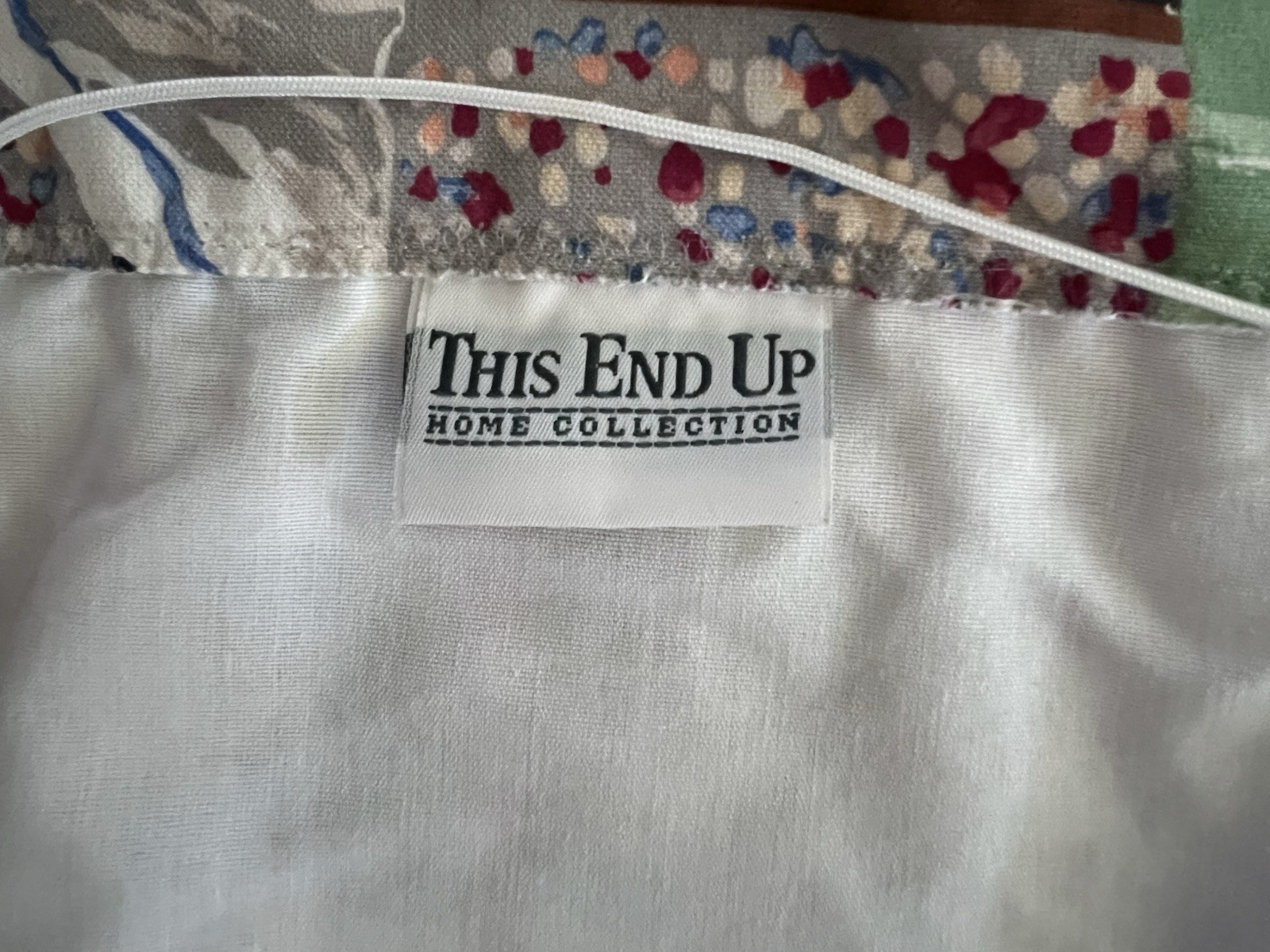 THIS END UP Boys-Sports Theme Window Curtain/Roman Shade 45″W 62″L MINT