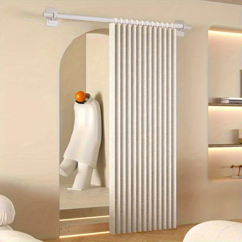 Accordion Style Magnetic Folding Door Curtains for Doorways/Closet Room Divider