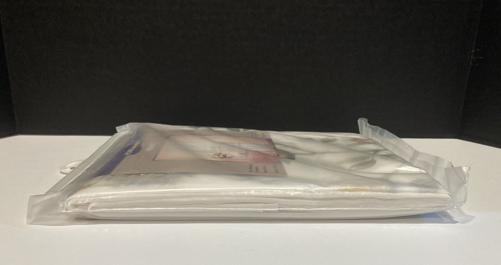 Home Essentials Panel Curtains Belle Style White 60” x 84” NOS