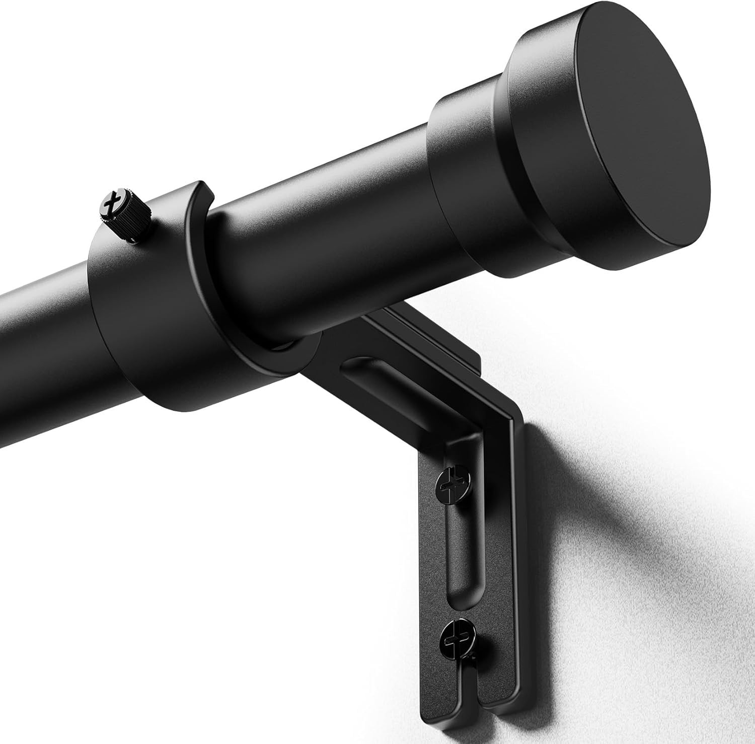 YaFex Curtain Rods 32-144 Inch, Heavy Duty 1 Inch Adjustable Curtain Rod for Win