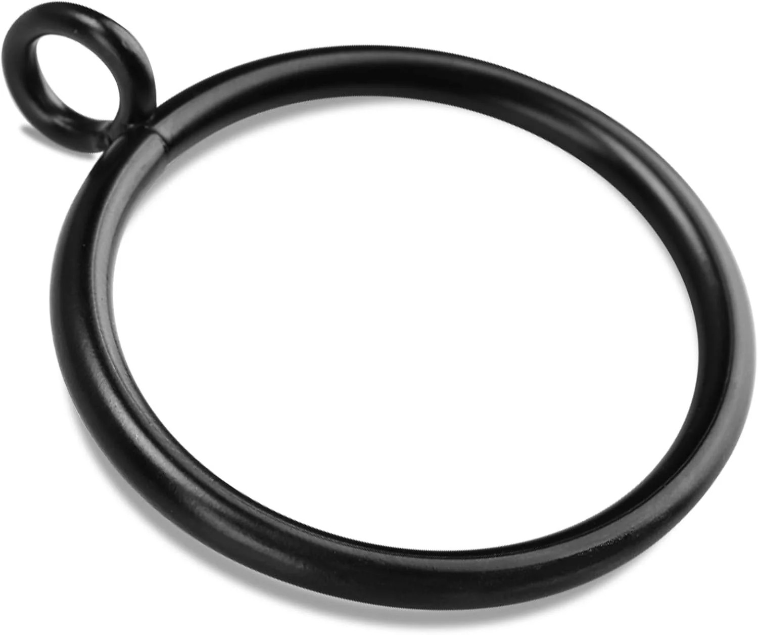 40 PCS Black Curtain Rings, Curtains Ring with Eyelet Apply for Up to 1 1/4-inch