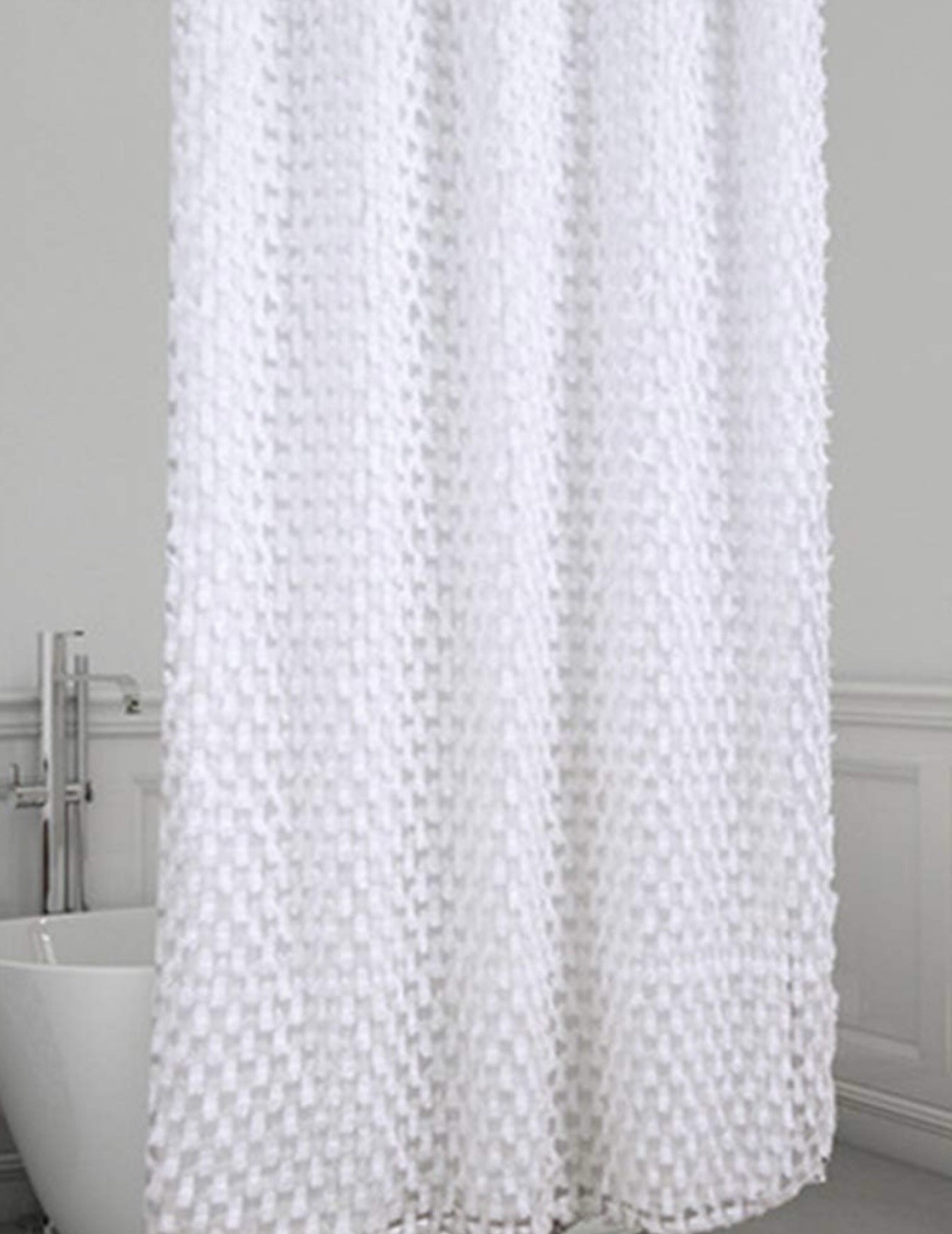 Lot 3 Sheer Fabric Curtain Panels Textured Madison Park Cortina 50×94.8