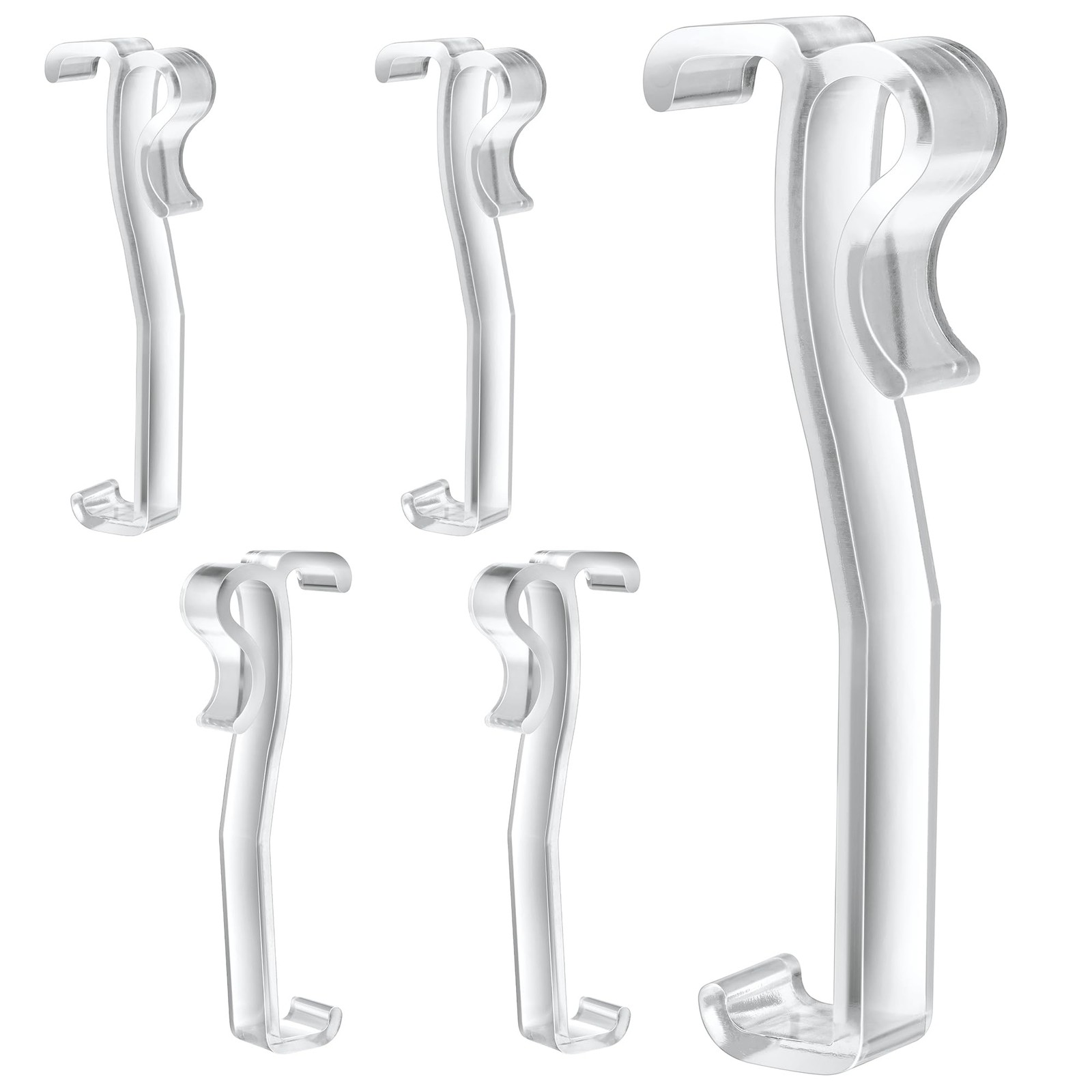 12 Pcs Valance Clips for Blinds, 2.5 Inch Blind Hidden 2-1/2 Inch, Clear
