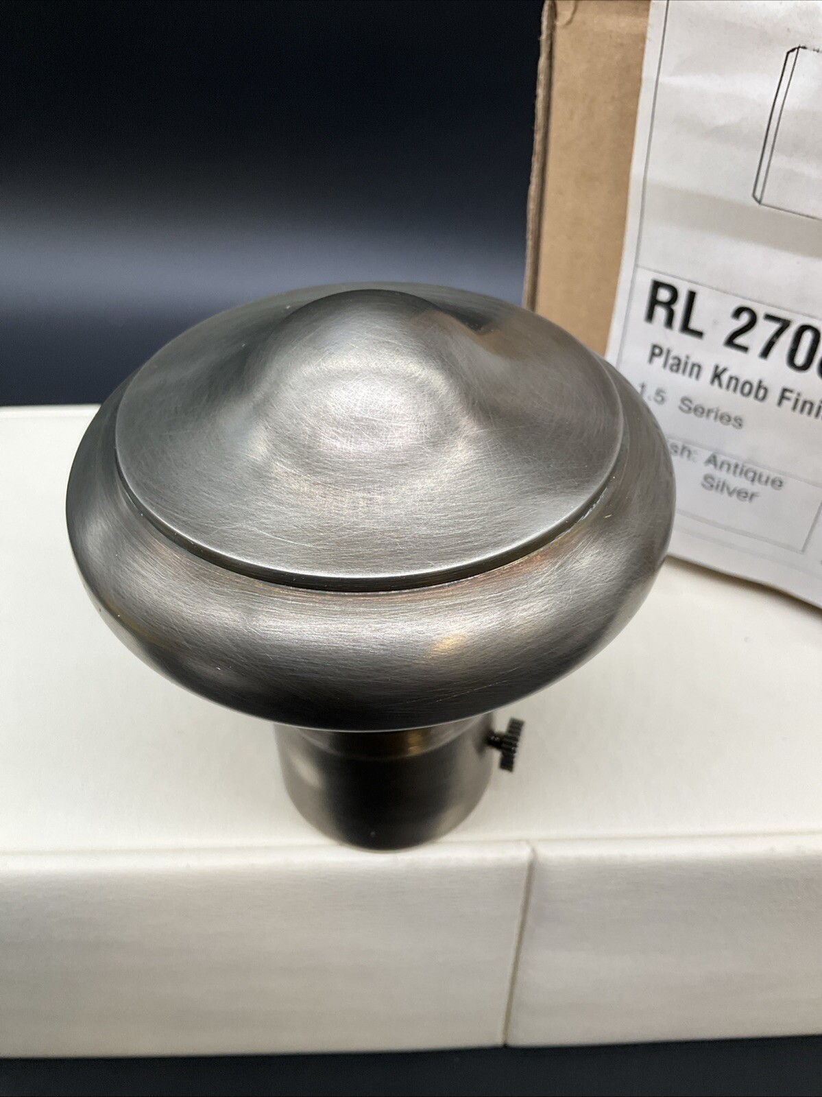 Vtg. Ralph Lauren Home Antique Silver Plain Knob 1.5 Series