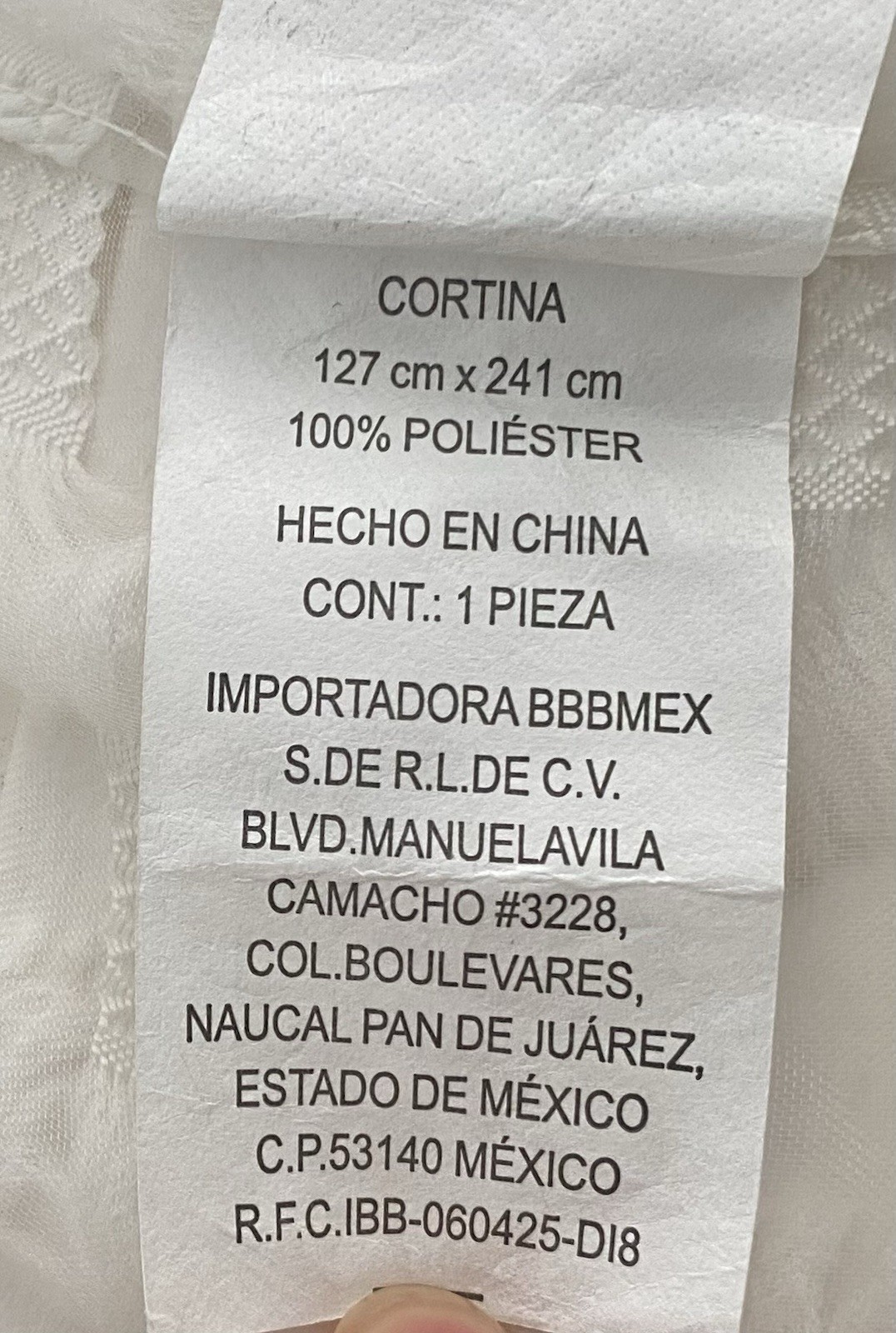 Lot 3 Sheer Fabric Curtain Panels Textured Madison Park Cortina 50×94.8