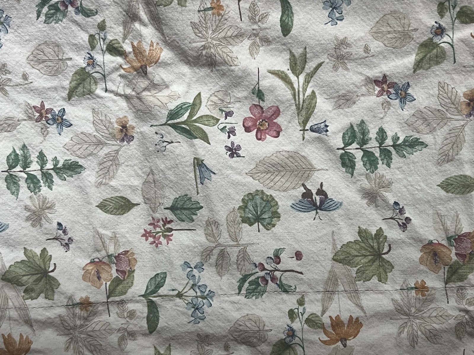 Longaberger Homestead Botanical Fields Curtain Swag Valance Set of 2 Floral