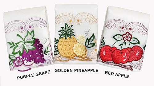 GOHD Sweet Harvest. 3pcs Kitchen Cafe 57″W x 60″L (Pack of 1) Golden Pineapple