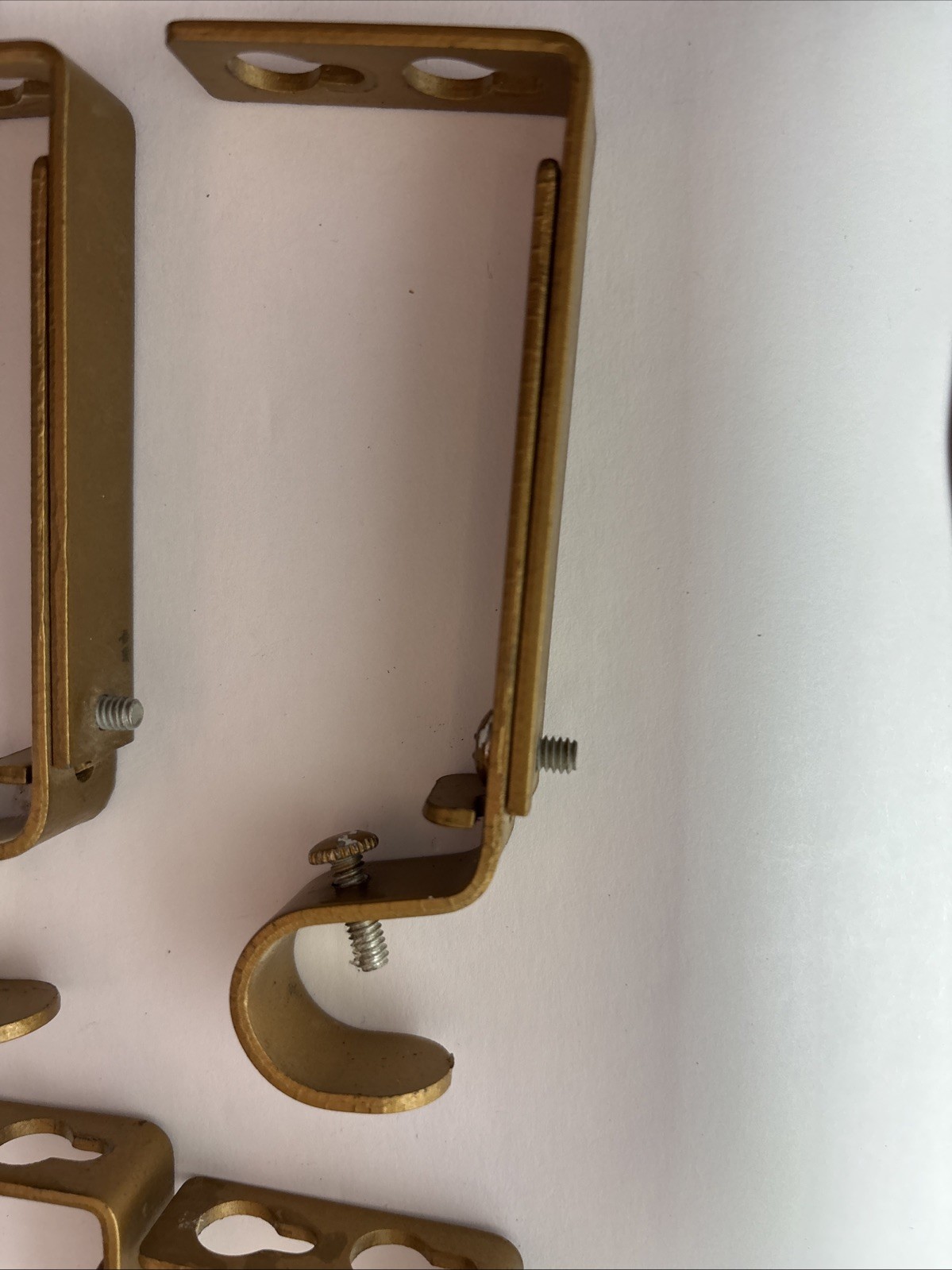 Assorted Hardware 2 Drapery Scarf Tiebacks 4 Finials 4 Rod Holders