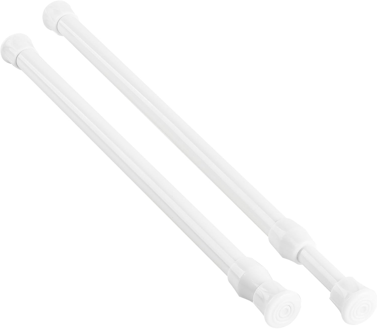 Space-Saving 2 Pack Tension Mounted Curtain Rods 12-20 Inch, No Tools Required!