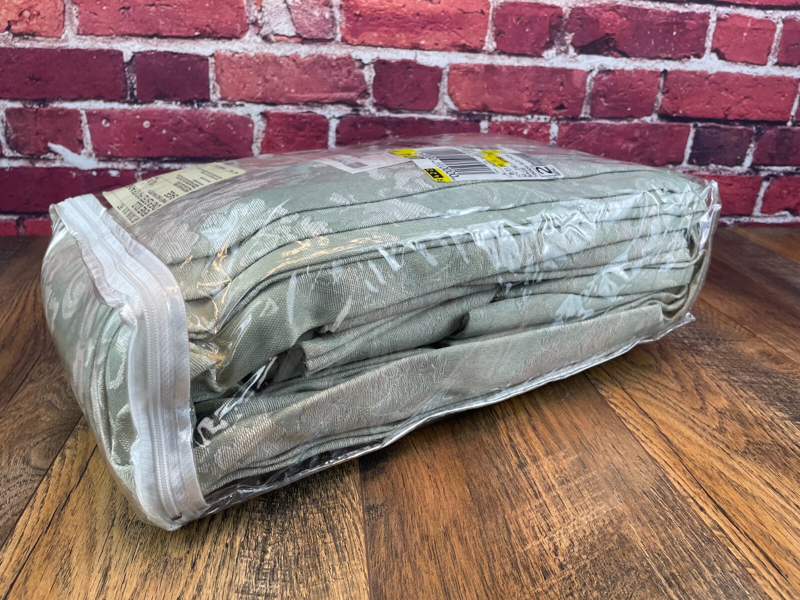 Preowned JC PENNEY Home RENEE SOLID ONE PLEATED PATIO PANEL 100″ x 84″ SAGE Nice