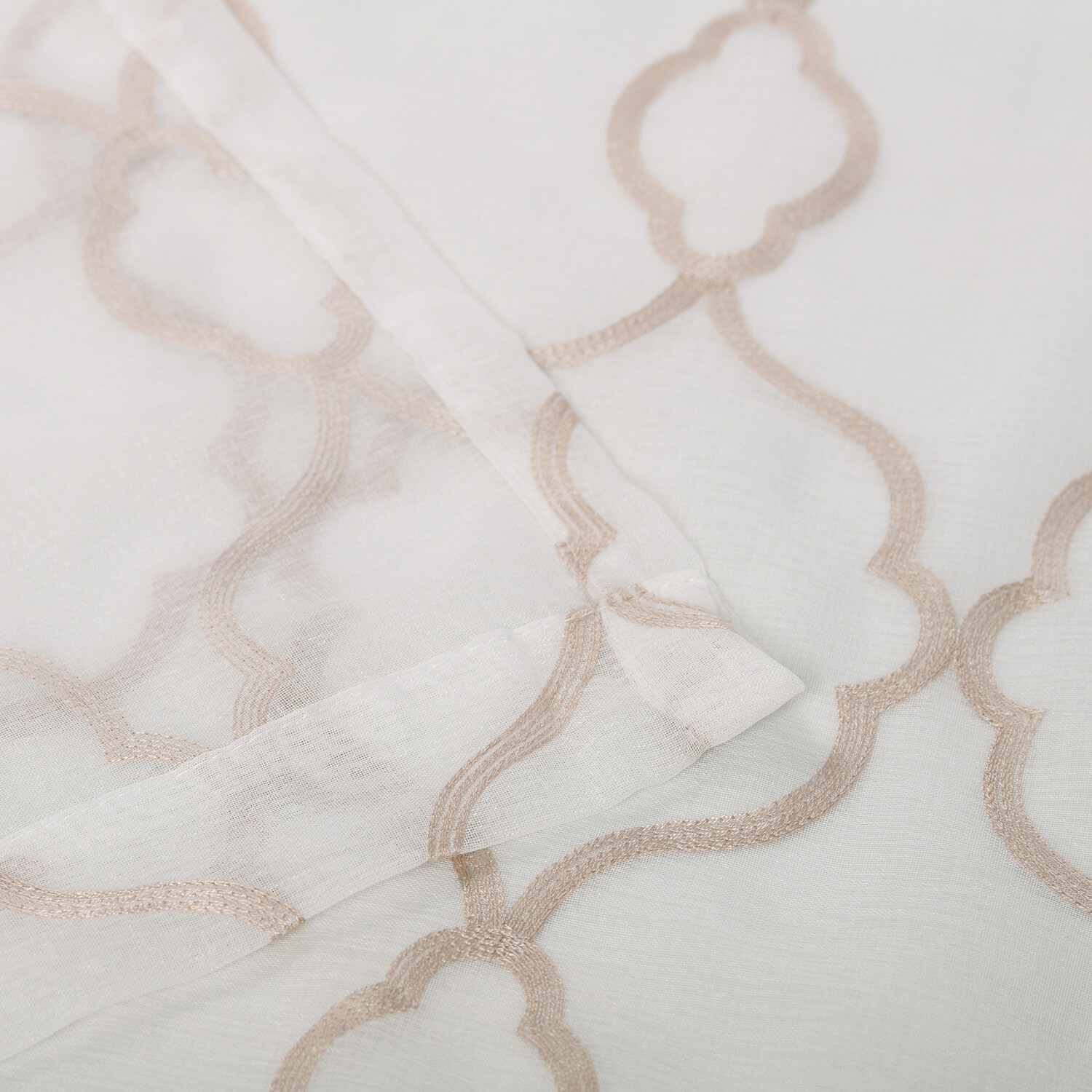 LATTICE 2 PANELS SHEER CURTAINS by Blue Nile Mills