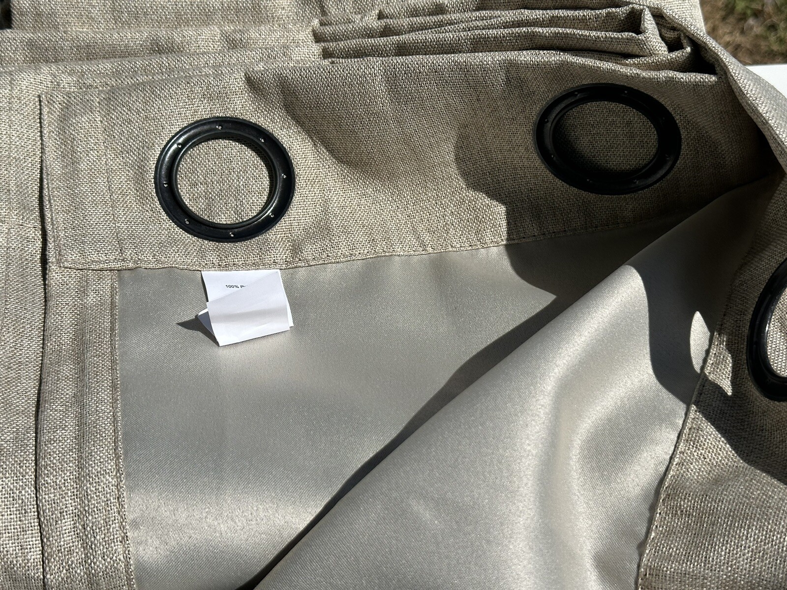 ⚡️1pc Blackout Rowland Curtain Panel – Eclipse-color Khaki size 52″W x 95″L