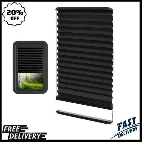 Thin Shade Ready RV Entry Door Window Lippert Prepped 12”x21” Pleated Blinds