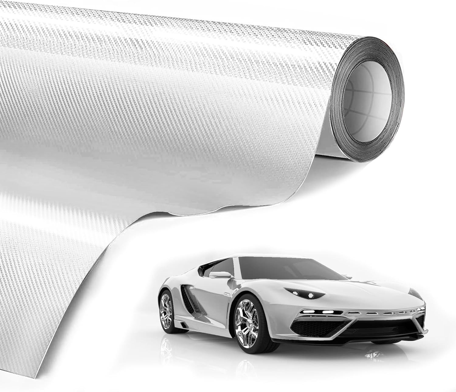 12 X 60 Inches Protective Vinyl Wrap Roll, Gloss Paint Protection Bulk Film, Cl