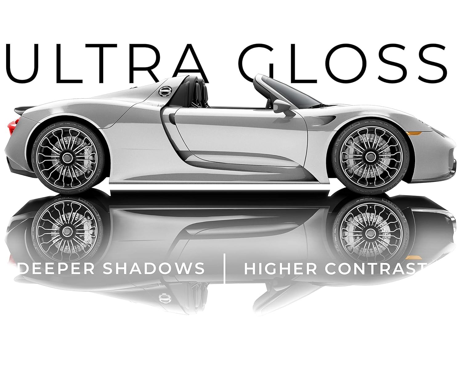 Silver Metallic Gloss Car Wrap Vinyl Film Replacement Paint Premium Kit Decal