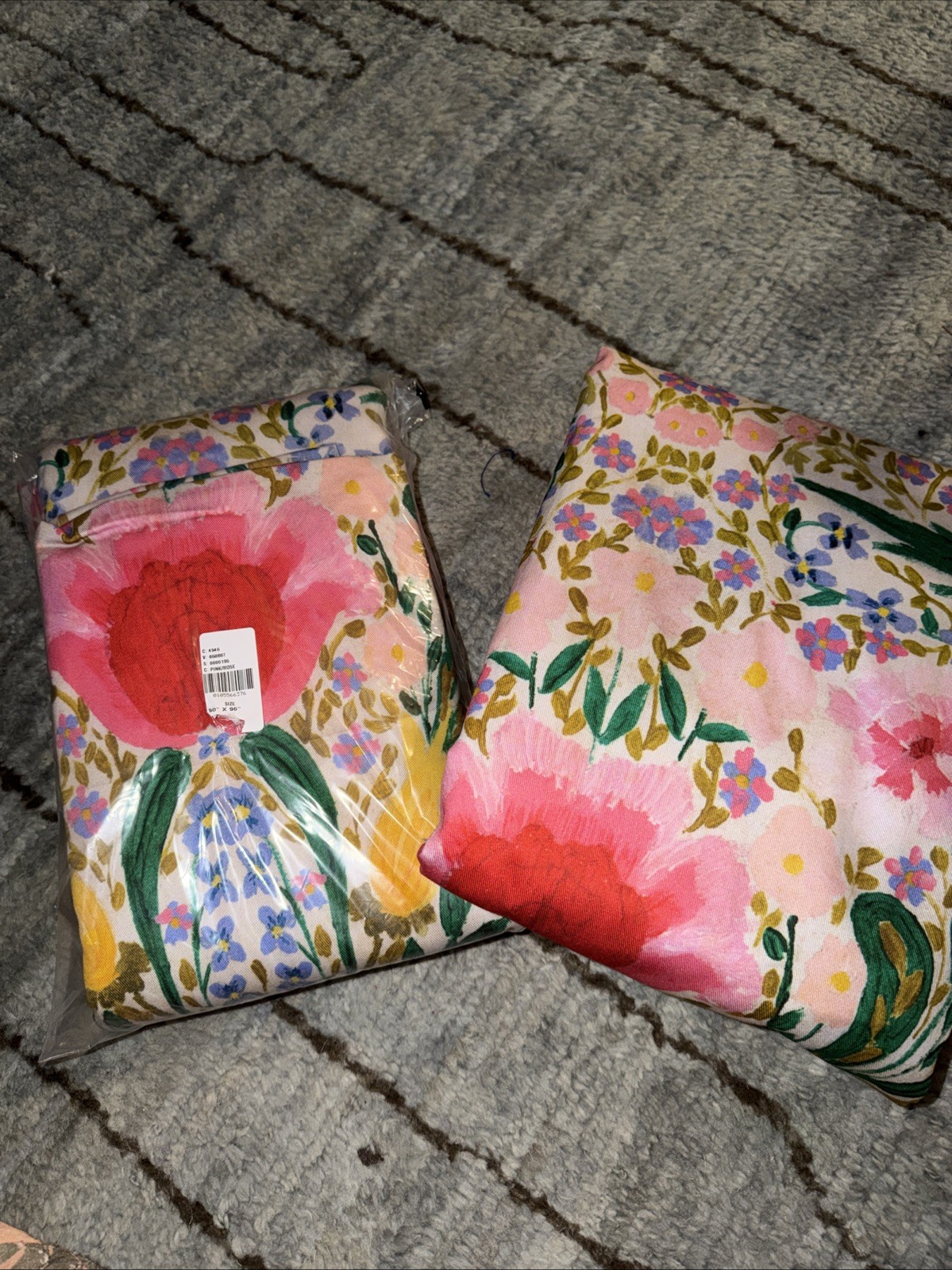 Set Of 2 Anthropologie MINDTHEGAP Cotton Printed Susie Q Curtain NWOT! 50×96!