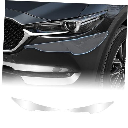 for 2017-2021 Mazda CX-5 8.5mil TPU PPF Clear Car Pre Clear Headlight Film 2Pcs