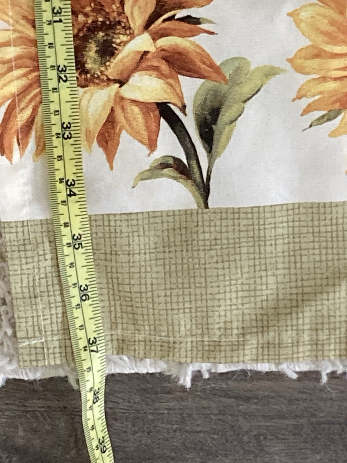 Sunflower Polyester Curtains 2 Set