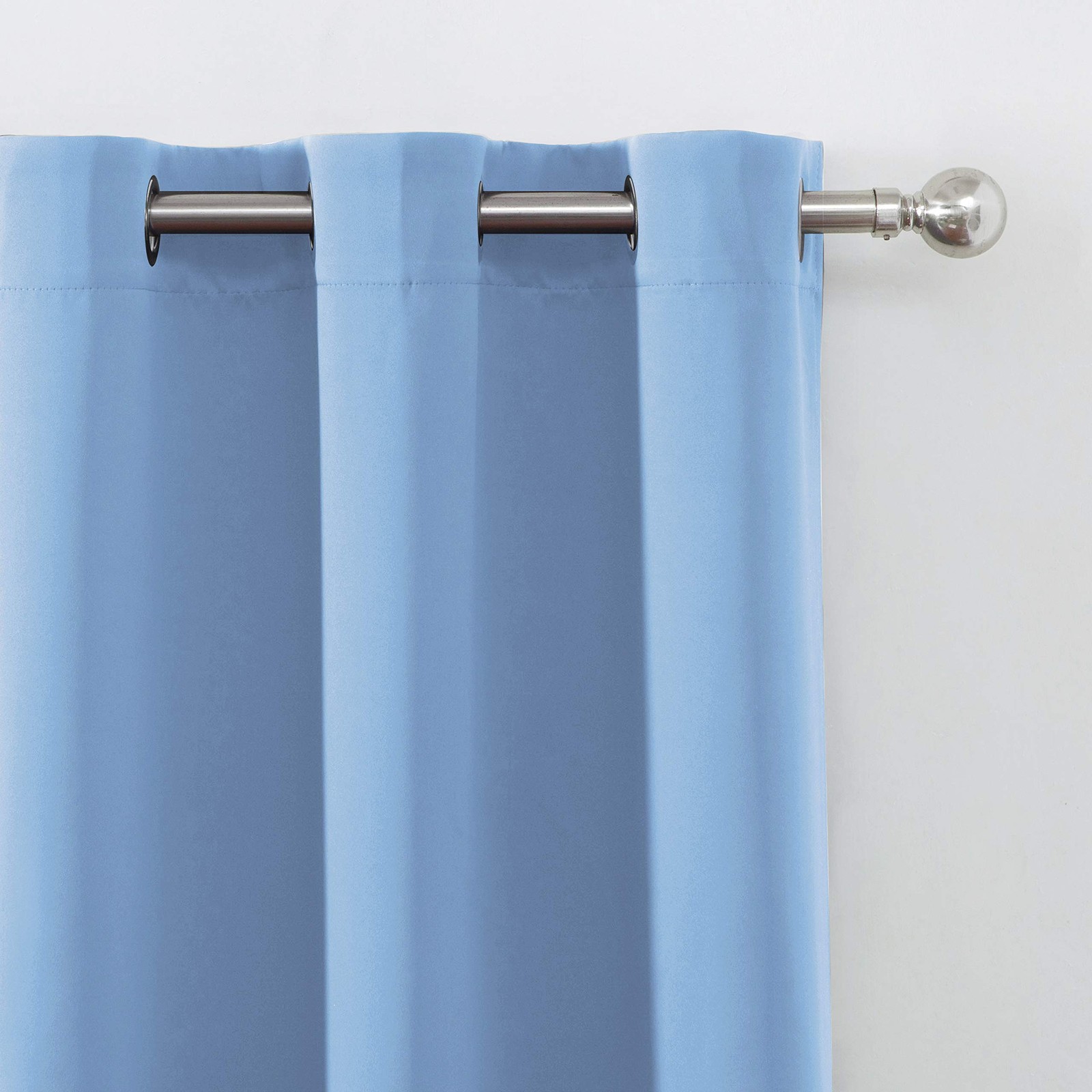 Sky Blue Thermal Blackout Curtains/42 x 72 Inch/Set of 2 Panels Room Darkenin…
